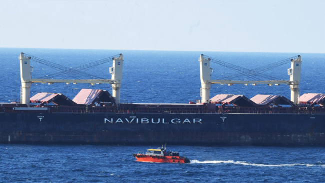 Un barco de carga con grano ucraniano encalla en el estrecho del Bósforo