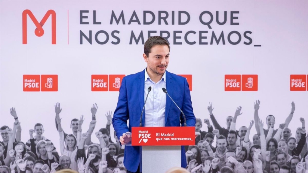El candidato del PSOE a la Comunidad de Madrid, Juan Lobato