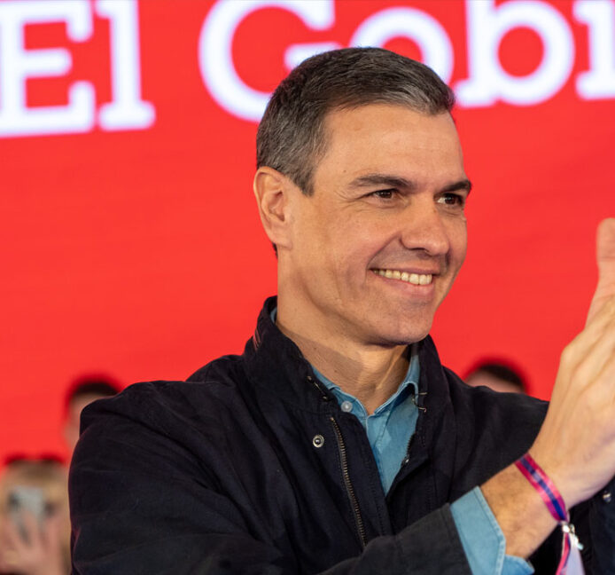 Pedro Sánchez, el político español que apareció más minutos en televisión en 2022