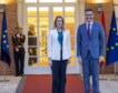 Sánchez se reúne con Roberta Metsola para abordar la Presidencia Española de la UE