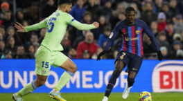 (VÍDEO) La decisión arbitral en el Barça - Getafe que sorprende hasta a Dembélé: "¿Roja, no?"