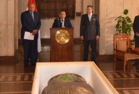 Estados Unidos devuelve a Egipto el 'Sarcófago Verde', robado de contrabando