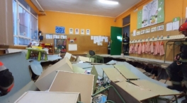 Un hundimiento en un colegio de Gijón obliga a reubicar a 200 alumnos