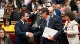 Aragonès e Illa se reúnen hora y media, pero no desbloquean los Presupuestos catalanes