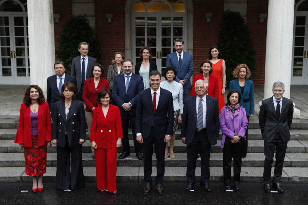 Pedro Sánchez  y sus ministros, en 2018
