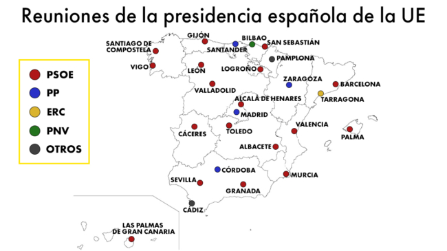 El Gobierno usa la presidencia española de la UE para favorecer a sus principales alcaldes