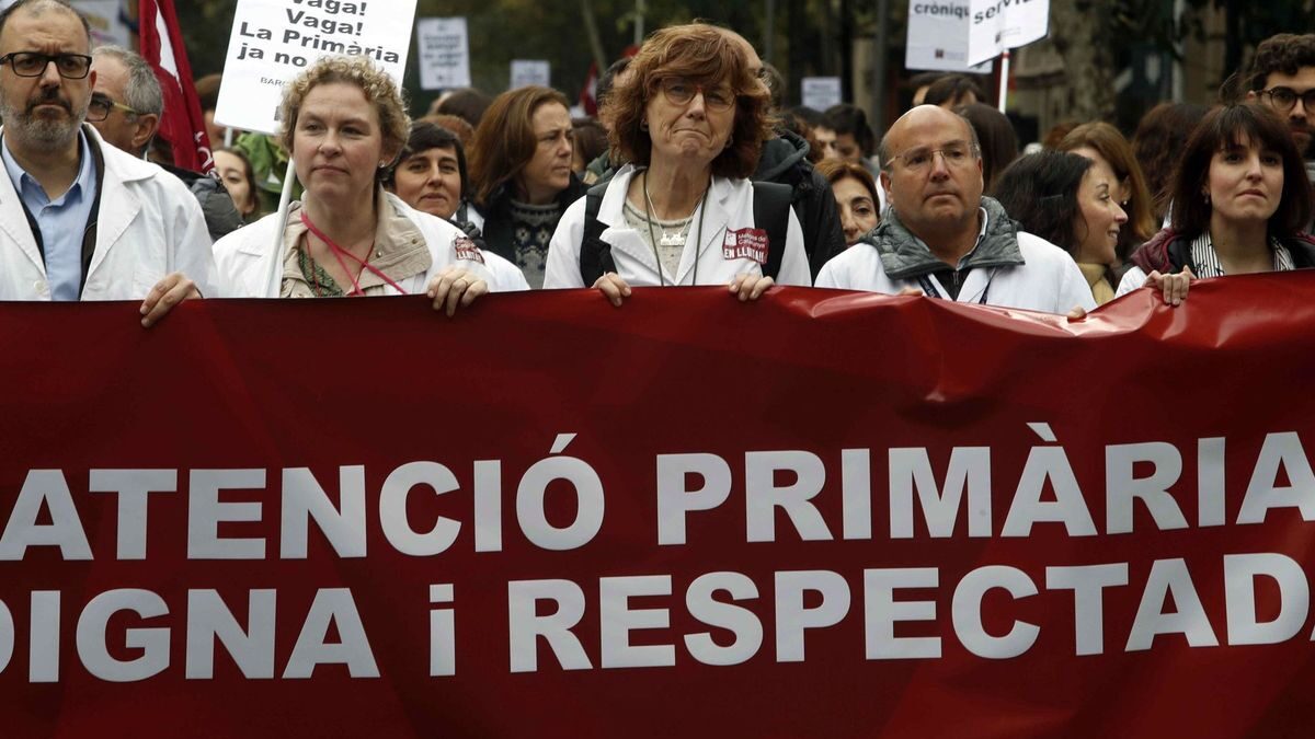 Médicos, docentes y taxistas catalanes salen a la calle este miércoles contra el Govern