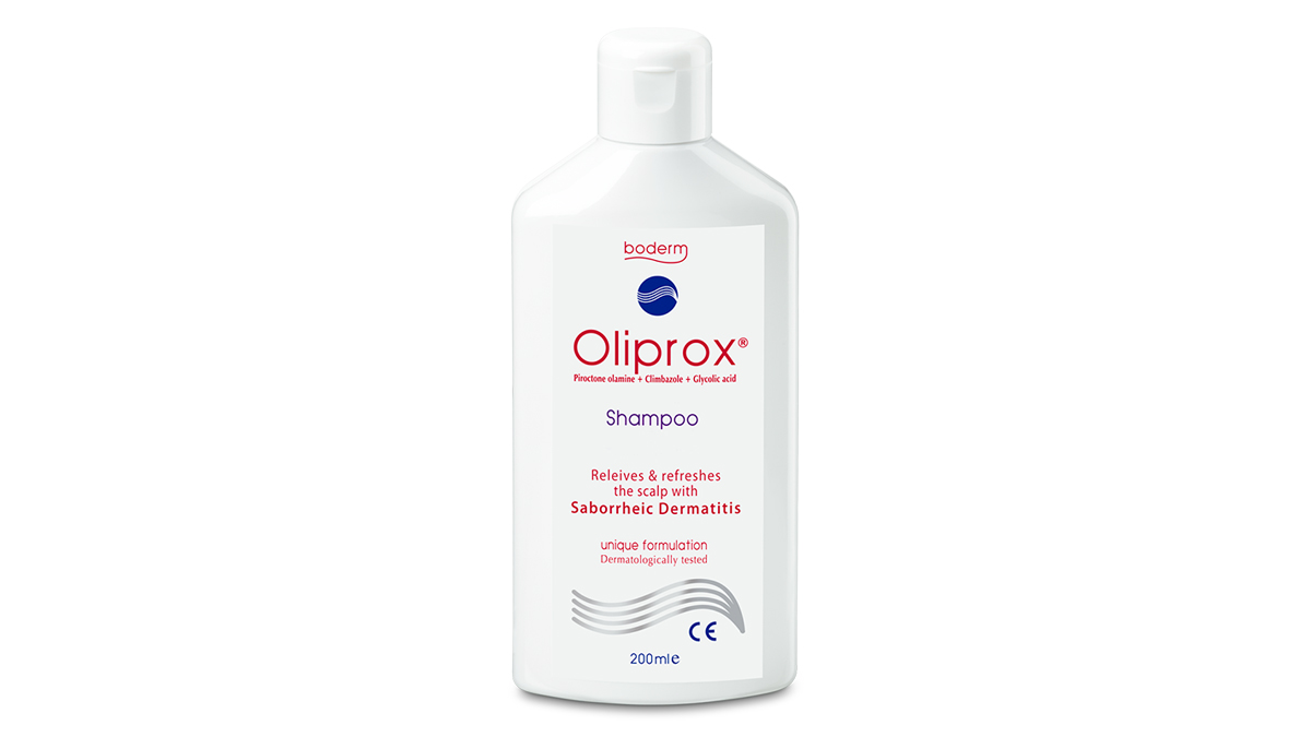 Champú para tratar la dermatitis seborreica de Oliprox. PVP: 20.90€