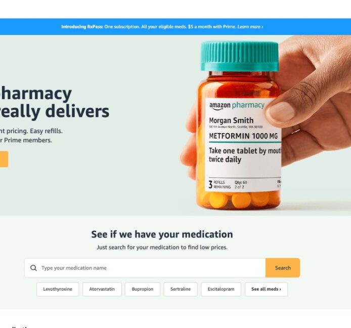 Amazon Prime apuesta por un nuevo servicio de entrega de medicamentos en casa