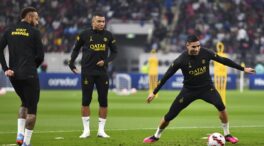 (VÍDEO) El 'rondo de la muerte' para Achraf: Messi, Mbappé, Neymar y Ramos acaban tumbándole