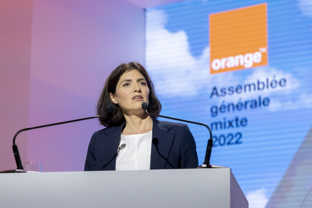 Christel Heydemann, consejera delegada de Orange, una de las dos empresas que busca el plácet de la CE y del departamento de Vestager.