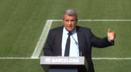 Laporta: «Conmigo de presidente, Tebas ha visto que no puede dominar al Barça desde la distancia»