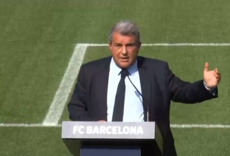 Laporta: «Conmigo de presidente, Tebas ha visto que no puede dominar al Barça desde la distancia»