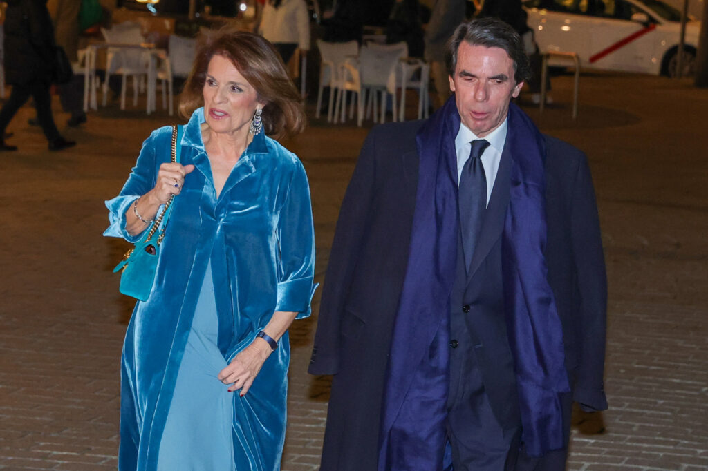José María Aznar y Ana Botella llegando al Teatro Real
