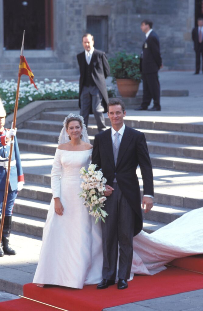 La infanta Cristina e Iñaki Urdangarin en su boda