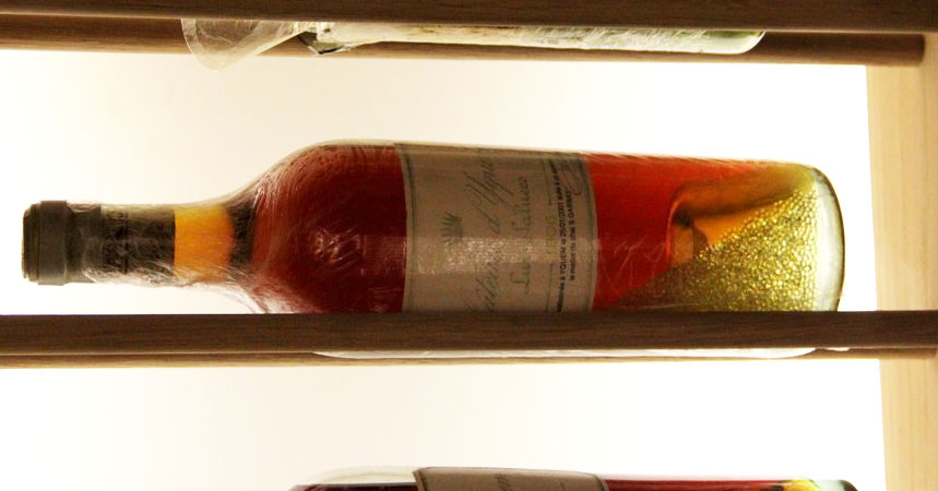Botella de vino Chateau d´Yquem 1806.