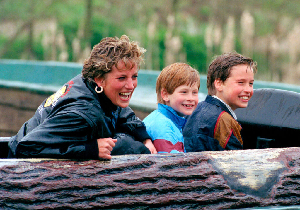 Diana de Gales, con sus hijos