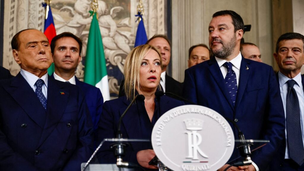 La primera ministra de Italia Giorgia Meloni