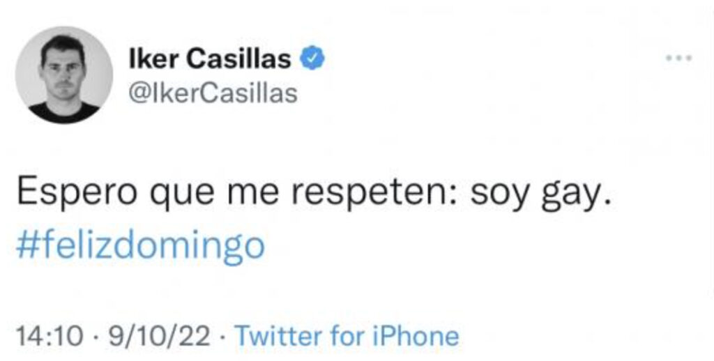 Iker Casillas en Twitter 