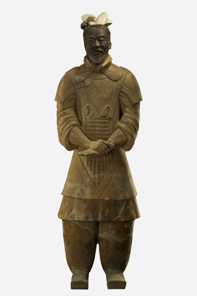 General con armadura.  Cerámica de la Dinastía Qin (221-206 a. C.)