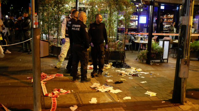 Al menos tres heridos, uno de ellos crítico, tras un ataque en el centro de Tel Aviv