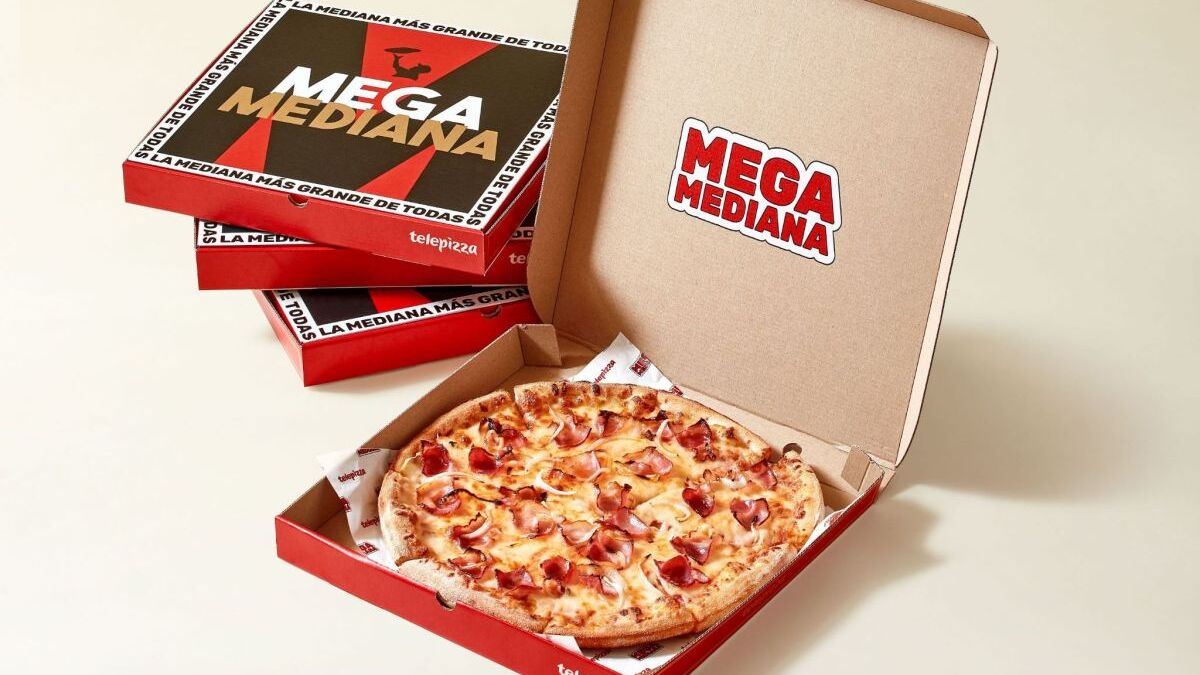 Telepizza lanza la ‘Megamediana’, la pizza mediana «más grande del mercado»