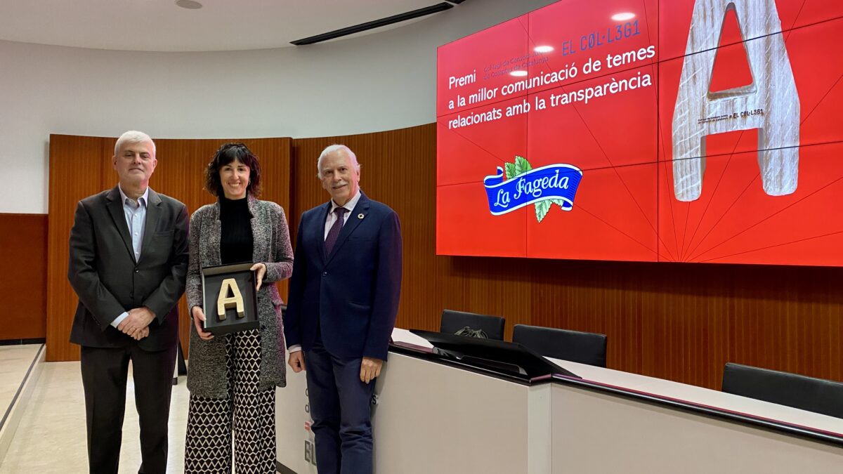 El Colegio de Auditores premia La Fageda por la transparencia en su comunicación