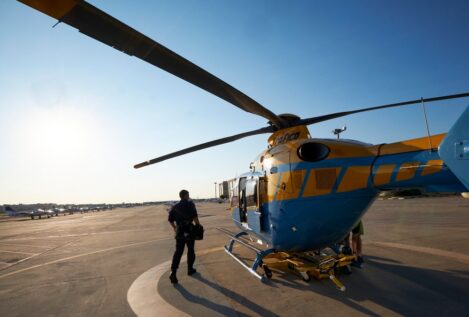 En el helicóptero de la DGT accidentado viajaban tres personas en un vuelo para dos