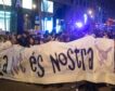 Las manifestaciones feministas en Barcelona provocan atascos de siete kilómetros