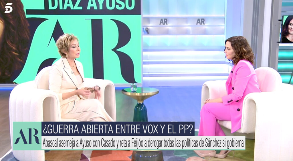 Isabel Díaz Ayuso en 'El programa de Ana Rosa'