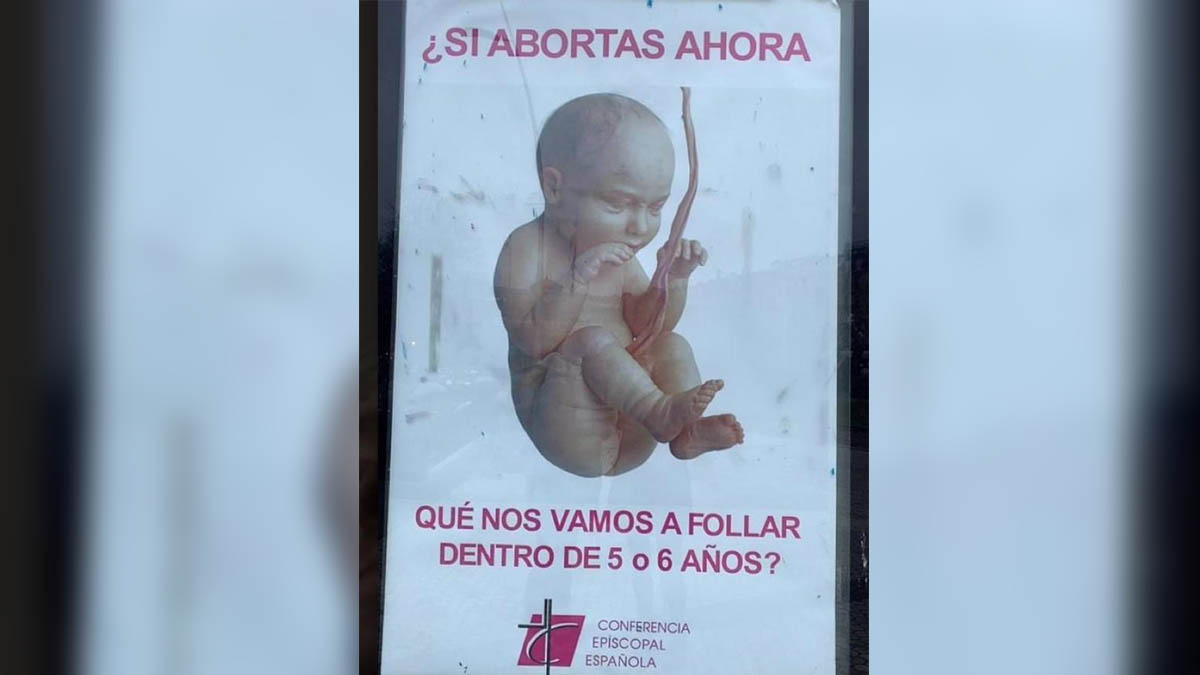 Abogados Cristianos denuncia en el juzgado un cartel «ofensivo» sobre el aborto