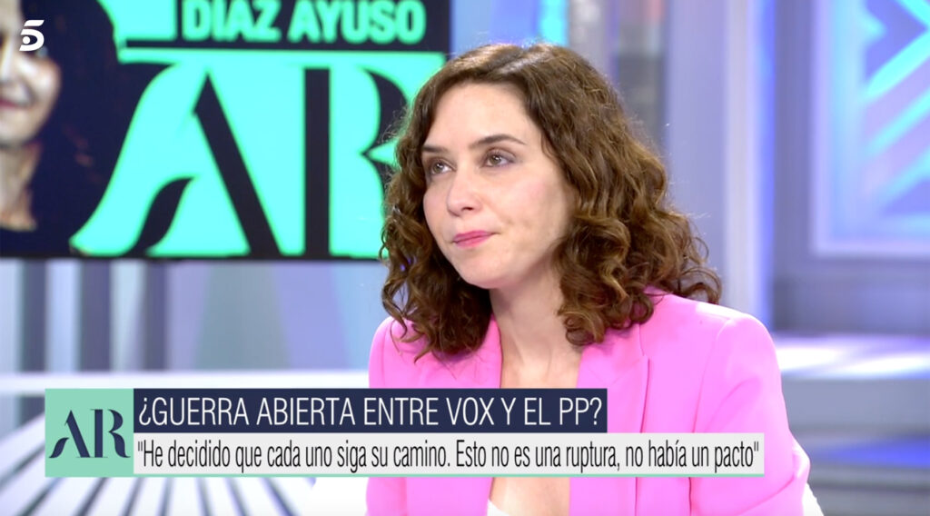 Isabel Díaz Ayuso en 'El programa de Ana Rosa'
