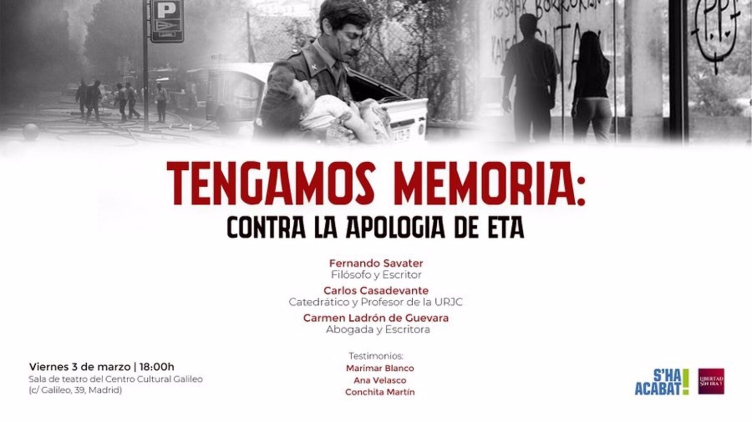 Varias asociaciones denuncian «censura» de la Complutense en un acto sobre víctimas de ETA