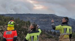 Las temperaturas y la «voracidad» del fuego impiden controlar el incendio de Castellón