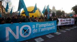 Una protesta en Barcelona pide acabar con el proyecto de ampliación del aeropuerto