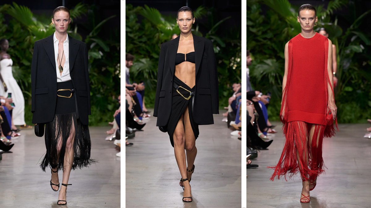 Tres momentos del desfile de Michael Kors