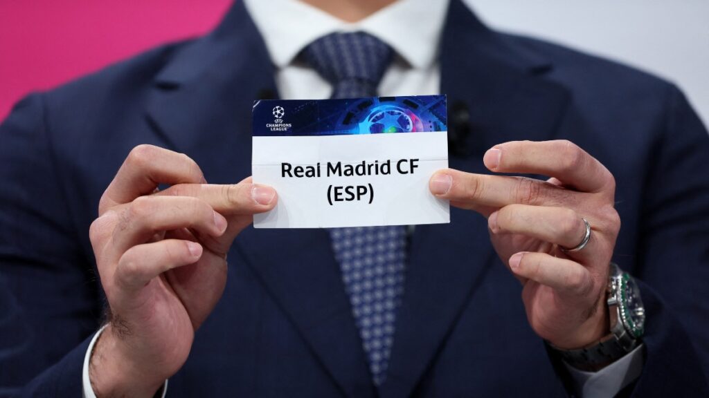 Papeleta del Real Madrid en la UEFA Champions League. Foto: Reuters