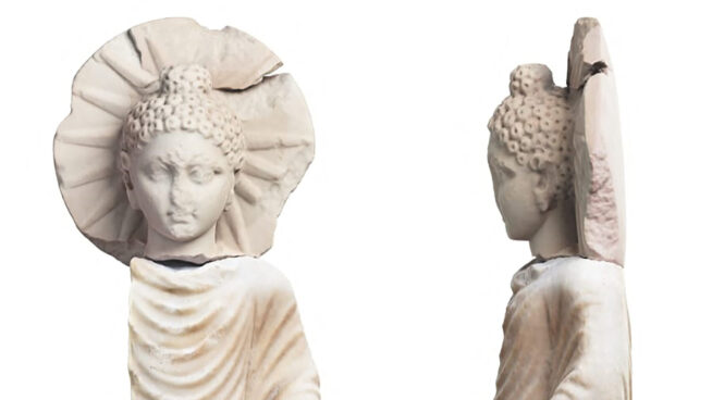 Un grupo de arqueólogos halla una estatuilla de Buda de la época del Imperio Romano en Egipto