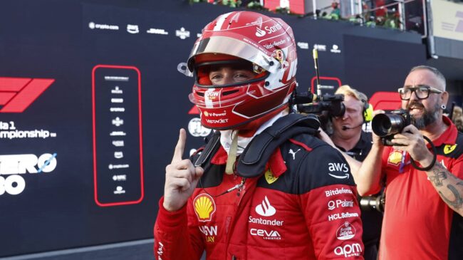 Leclerc supera a Red Bull, Sainz saldrá cuarto y Alonso sexto en el Gran Premio de Bakú