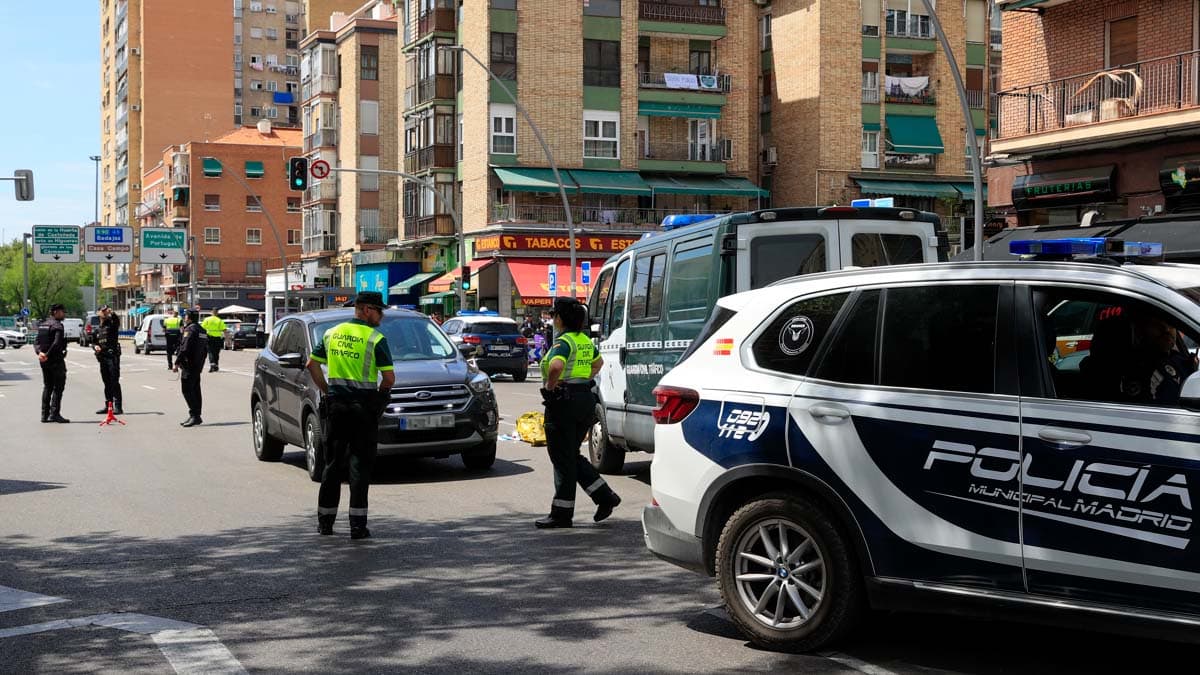 Dos muertos y varios heridos en un atropello en el Paseo de Extremadura de Madrid