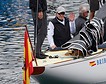 El rey Juan Carlos I sale a navegar en Sanxenxo a bordo del ‘Bribón’