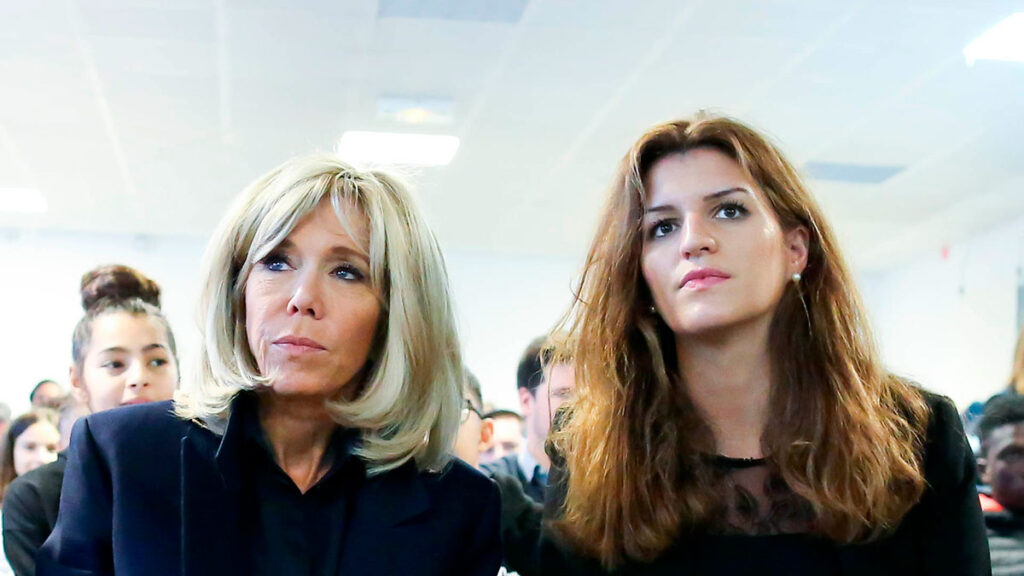 Brigitte Macron y Marlène Schiappa