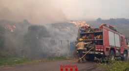 Los bomberos dan por estabilizado el incendio de Portbou (Gerona)