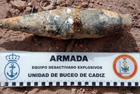 La Armada Española detecta un cohete contra-carro en aguas de Melilla