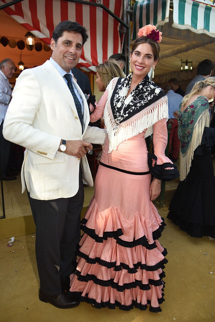 Francisco Rivera y Lourdes Montes, en la Feria de Abril