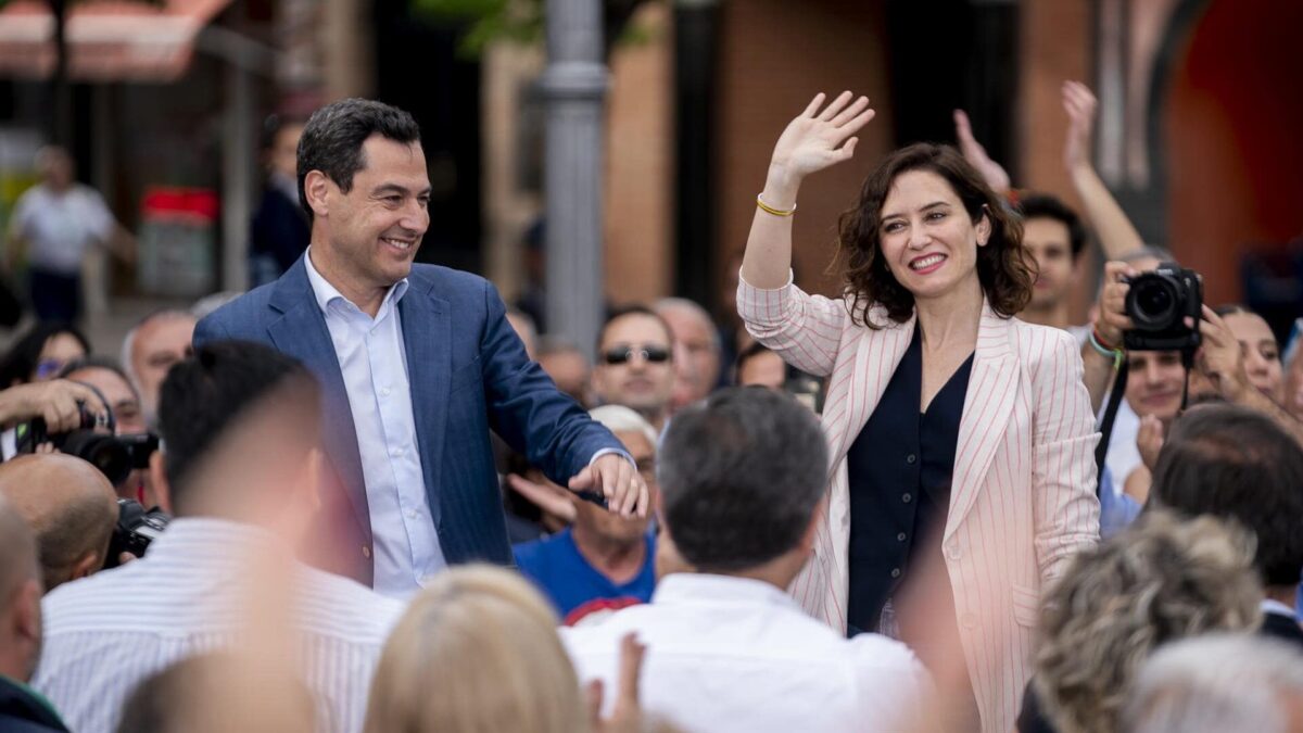 Ayuso y Moreno se unen contra «la España de Sánchez» de cara al 28M: «Aquí caben todos»