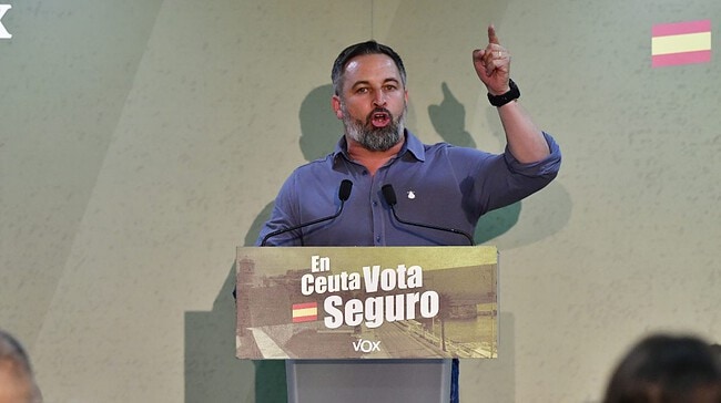 Santiago Abascal, en Ceuta: «Los ilegales, a su país y a los narcos, plomo o cárcel»