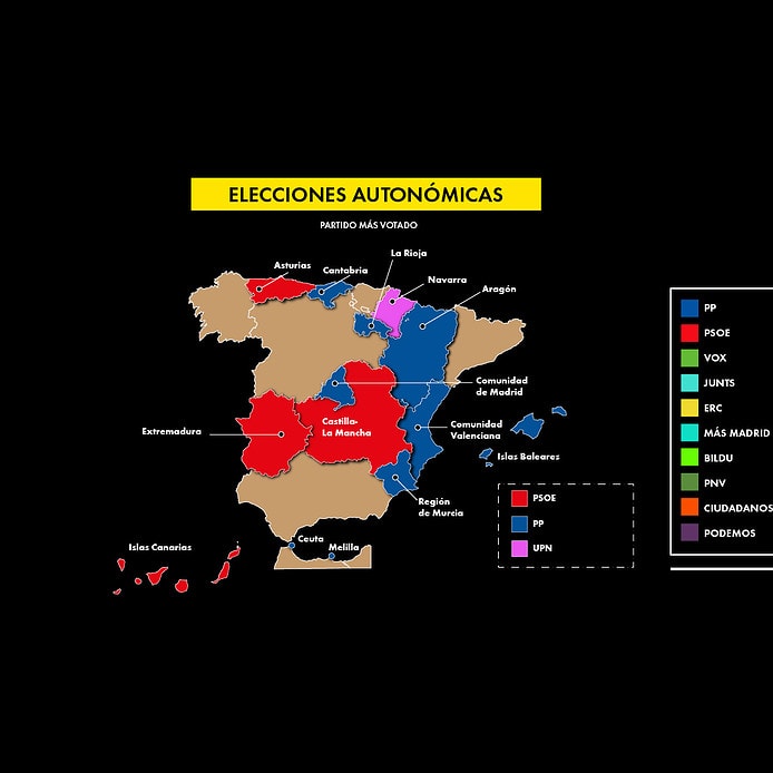 El PP vuelve a ganar en España con un PSOE en caída libre y Podemos y Cs desaparecidos