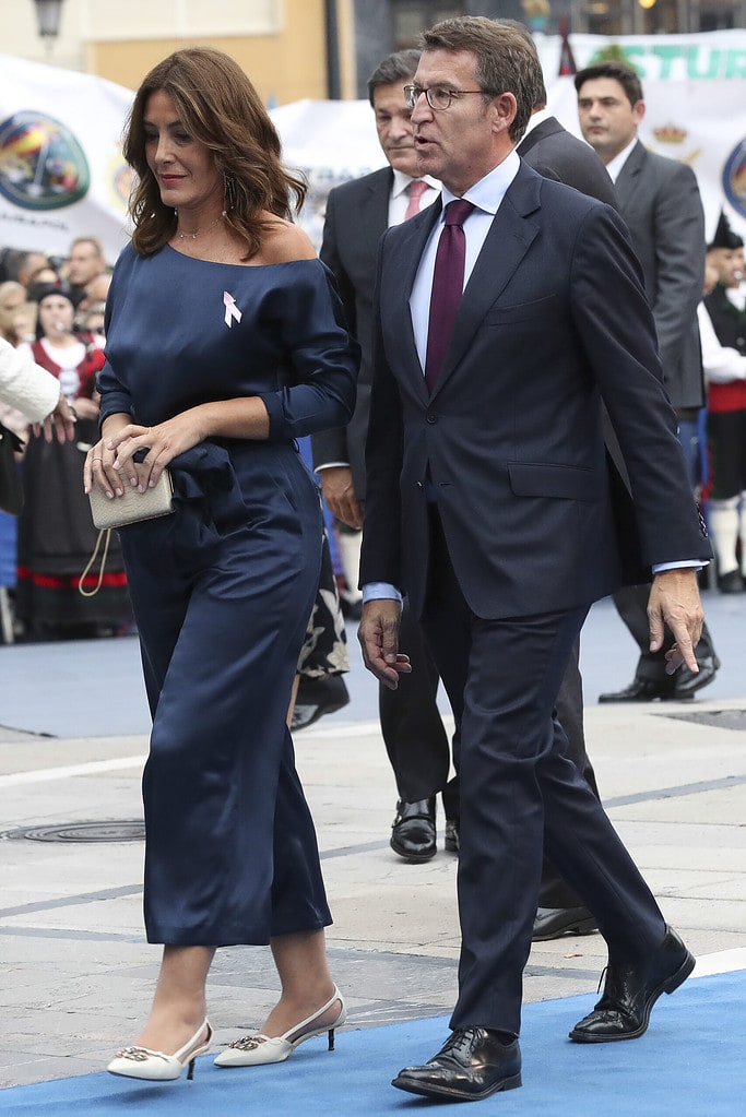 Alberto Núñez Feijóo y Eva Cárdenas en los Premios Princesa de Asturias
