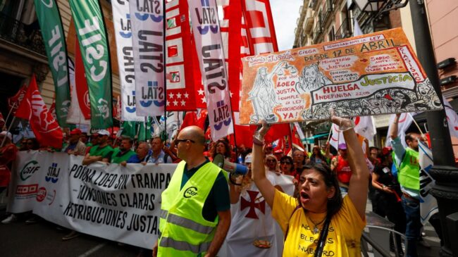 Los funcionarios de Justicia mantienen la huelga pese al anuncio electoral de Sánchez